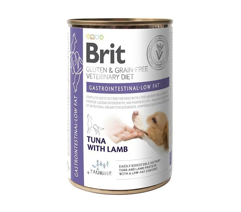 BRIT VD DOG CAN - GASTROINTESTINAL-LOW FAT 400 G (6)