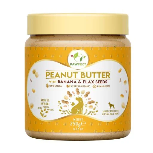 PAWFECT PEANUT BUTTER WITH BANANA & FLAXSEEDS 275 GR.