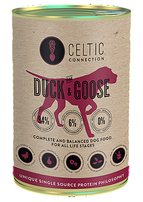 CELTIC DOG  DUCK WITH GOOSE - BLIK (400 GRAM)