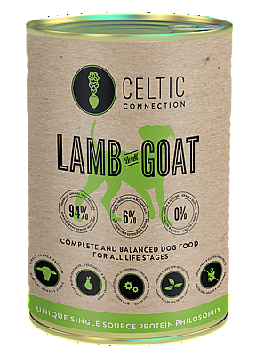 CELTIC DOG LAMB WITH GOAT - BLIK (400 GRAM)