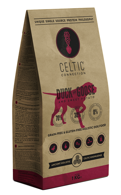 CELTIC DOG DUCK WITH GOOSE & SWEET POTATO 1KG