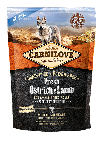 CARNILOVE FRESH OSTRICH&LAMB FOR SMALL DOGS 1,5KG