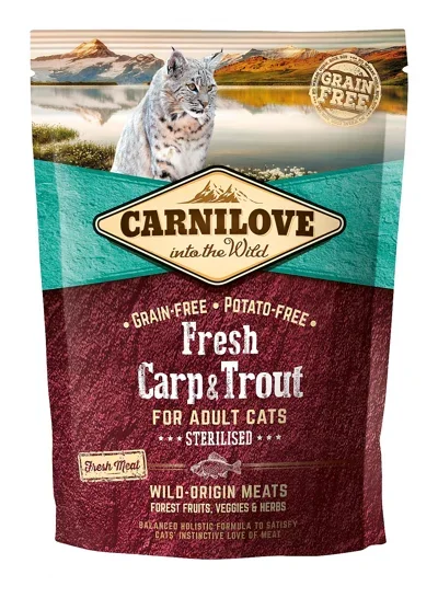 CARNILOVE FRESH CARP & TROUT STERILISED 400G