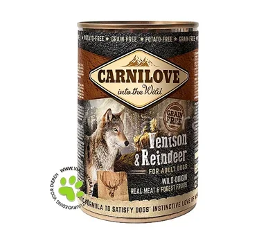 Carnilove dog cans Venison & Reindeer 400gr