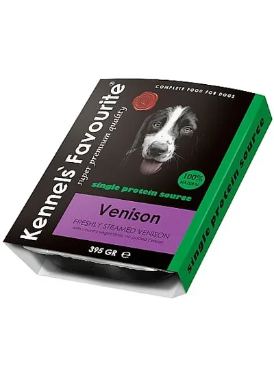 KENNELS FAV. STEAMED VENISON 395 GRAM