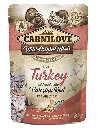 CARNILOVE CAT POUCH TURKEY 85 GRAM