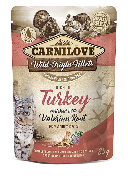 CARNILOVE CAT POUCH TURKEY 85 GRAM