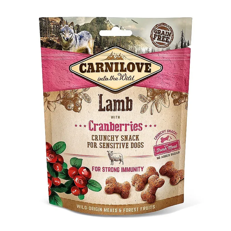 CARNILOVE CRUNCHY SNACK LAMB WITH CRANBERRIES 200 GR