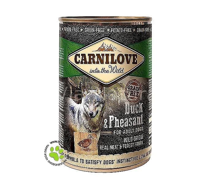 Carnilove dog cans duck & pheasant 400gr