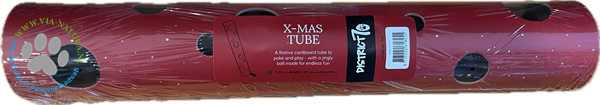 DISTRICT 70 X-MAS TUBE 7X7X40CM RED