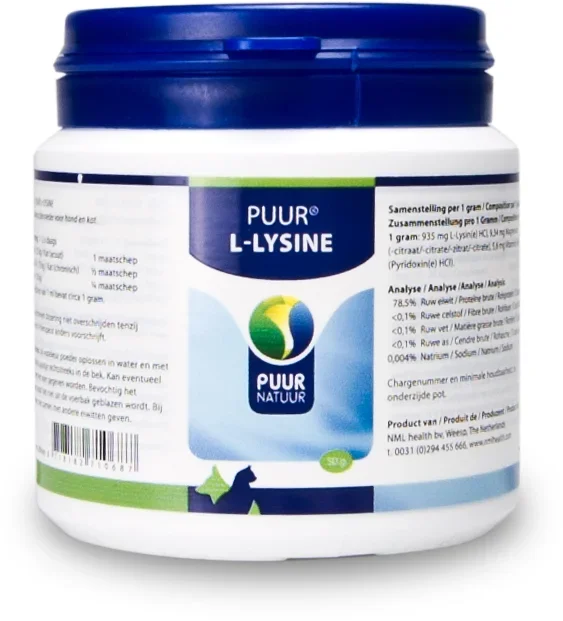 PUUR L-LYSINE COMPLEET H&K 50 GR