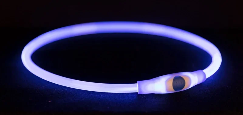 HB FLASH LICHTGEVENDE BAND BLAUW 40X0.8CM S-M