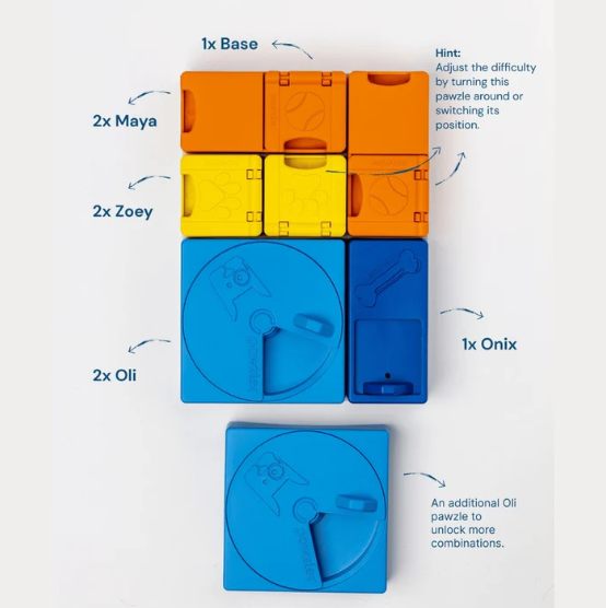 PAWZLER - RAINBOW SET - DARK BLUE