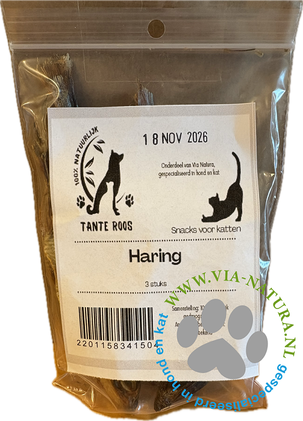 TANTE ROOS - HARING VOOR KATTEN - 3 STUKS