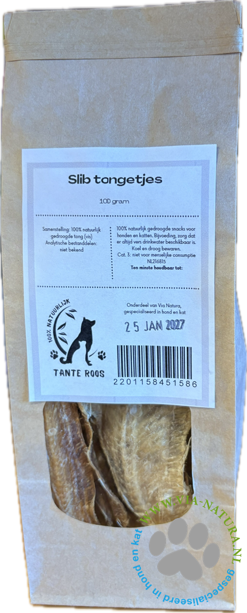 TANTE ROOS - SLIB TONGETJES 100 GRAM