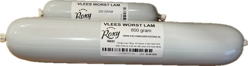 ROXY HOUDBARE VLEES WORST LAM 200 GRAM